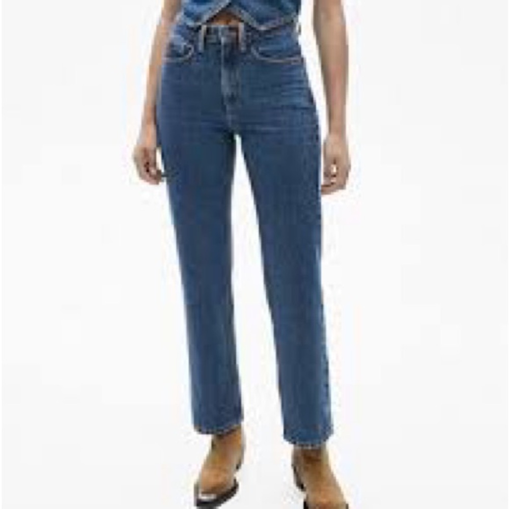 Abercrombie & Fitch ankle Straight Jeans - ultra high rise